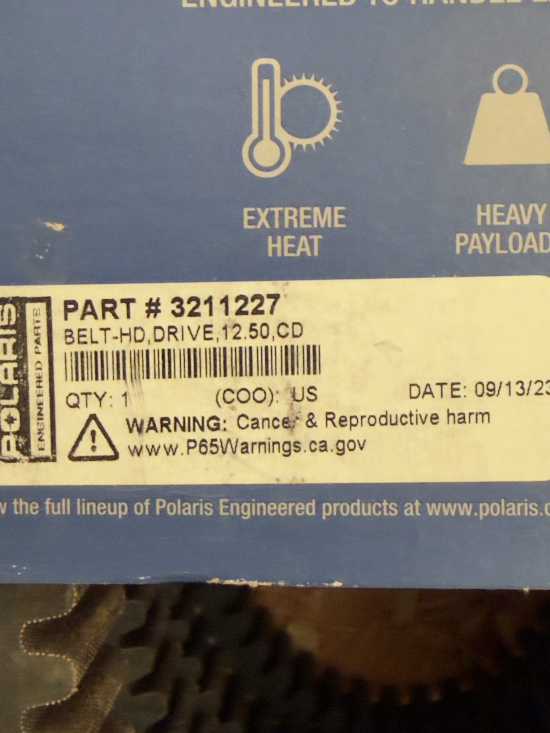 Pasek Napędowy Polaris 3211227