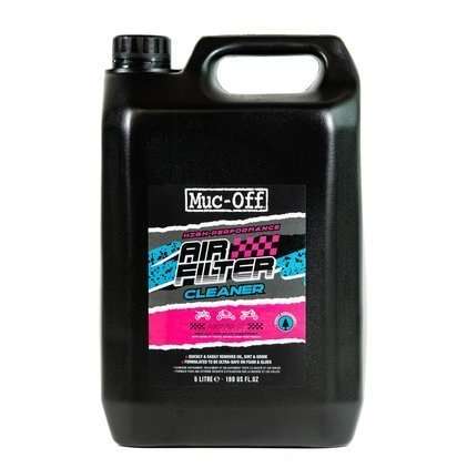 Muc-Off 20157 – Biodegradowalny płyn do czyszczenia gąbkowych filtrów powietrza – 5l – Air Filter Cleaner