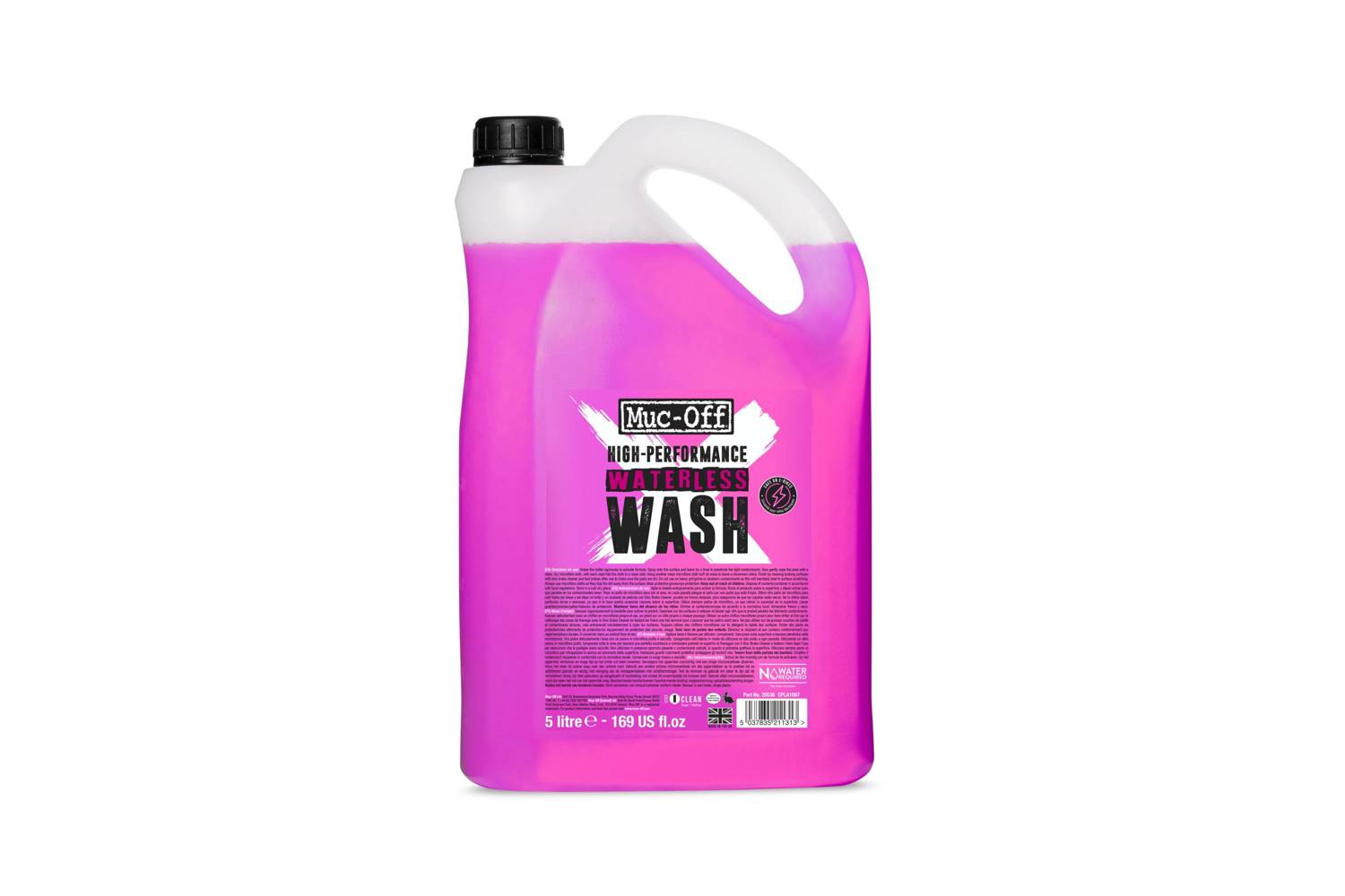 Muc-Off 20536 – Preparat do skutecznego mycia motocykla bez użycia wody – 5l – High Performance Waterless Wash