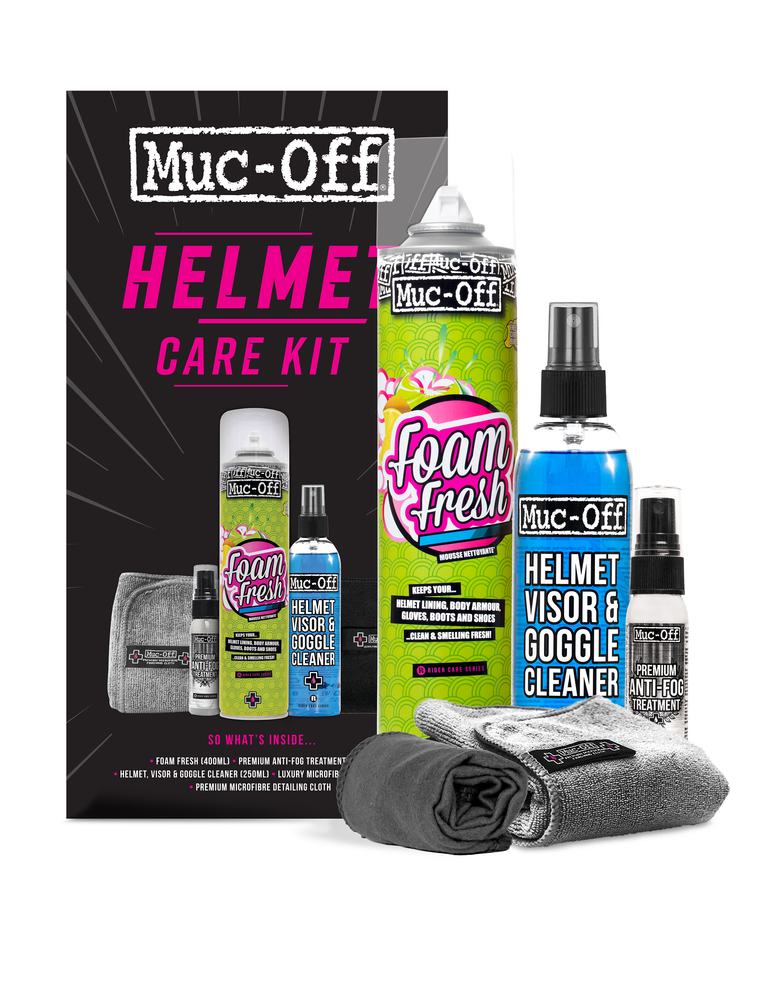 Muc-Off 20803 – Zestaw do czyszczenia i zabezpieczenia kasku – Helmet Care Kit