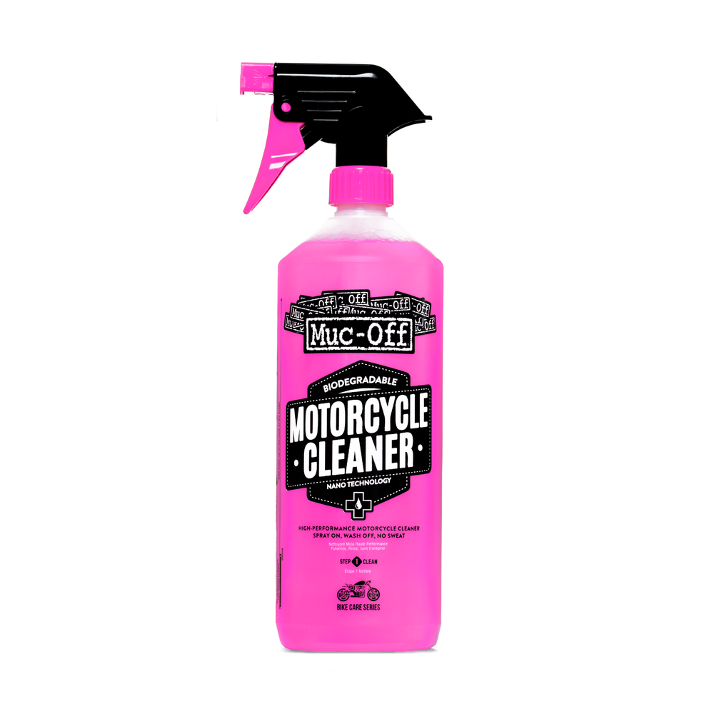 Muc-Off 664-CTJ – Biodegradowalny płyn do mycia motocykla z nanotechnologią z atomizerem – 1l – Nano Tech Motorcycle Cleaner