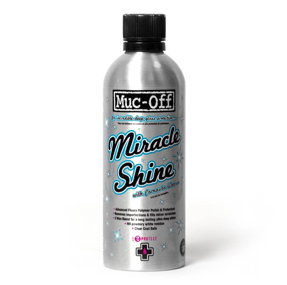 Muc-Off 947 – Preparat Miracle Shine polerująco-zabezpieczający na bazie wosku Carnauba – 500ml